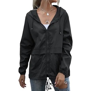 Chaqueta de Primavera con Capucha y Larga para Mujer, Abrigo Impermeable, Ropa de Lluvia para Mujer, Abrigo Impermeable y Transpirable - Product Image 2