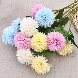 Boule de soie bon marché <span class=keywords><strong>chrysanthème</strong></span> artificiel Ping pong <span class=keywords><strong>chrysanthème</strong></span> pour décoration d'événements de mariage - Product Image 2