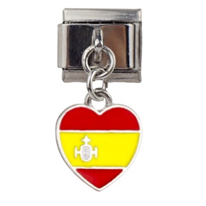 Serie Bandera Italiana DIY: Colgante de Pulsera de Acero Inoxidable Bañado en Oro, Cadena Elástica de Ensamblaje, Éxito de Ventas Transfronterizo - Product Image 4