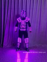 Costume de robot LED pour adulte, télécommandé, lumineux, pour spectacles, unisexe, pour clubs, fêtes de Thanksgiving, remises de diplômes, scène