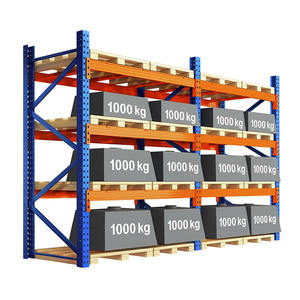 Estantería Industrial de Almacenamiento de 4 Niveles de Alta Resistencia Sin Tornillos Ajustable de Fábrica 2000kg Anticorrosión - Product Image 1