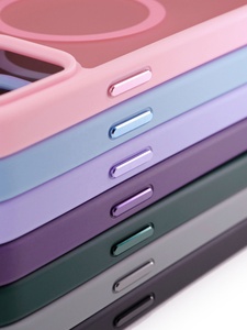 2024 Meilleure vente coque de téléphone magnétique anti-chute mate au toucher de la peau pour 12 <span class=keywords><strong>13</strong></span> 14 15 16 pro max couverture mobile - Product Image 5