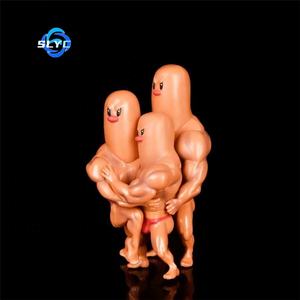 Pokemoned TikTok Internet Celebrity Muscle Man Diglett Brothers Q Versión Ornamento Figura - Product Image 2