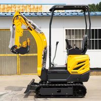 Mini-excavatrice sur chenilles de bonne qualité, fabrication chinoise, 1 tonne, 2 tonnes, moteur diesel hydraulique, machine de construction compacte
