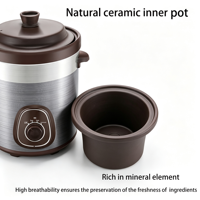 Mijoteuse électrique en céramique pour soupes et congee, usage domestique, vente directe usine