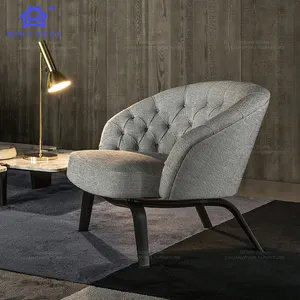 Einfaches Design Moderner Wohnzimmer-Sofas tuhl Leicht zu reinigender Leder-Lounges essel