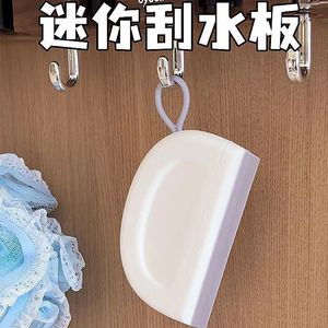 Mini Squeegee For Bathroom Window Glass Cleaning White And Blue <b>Plastic</b> With <b>Hook</b> - Product Image 5