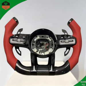 Volant pour Benz <span class=keywords><strong>AMG</strong></span> GT <span class=keywords><strong>CLA</strong></span> GLB <span class=keywords><strong>35</strong></span> 45 GLB GLE 53 63 <span class=keywords><strong>AMG</strong></span> GT S <span class=keywords><strong>4MATIC</strong></span> en fibre de carbone véritable - Product Image 2