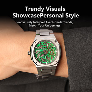 Reloj Mecánico Automático de Lujo de Alta Gama para Hombre, con Esfera Verde, Movimiento Visible, <span class=keywords><strong>5</strong></span> <span class=keywords><strong>Bar</strong></span>, Movimiento Mecánico Japonés NH70 - Product Image 2