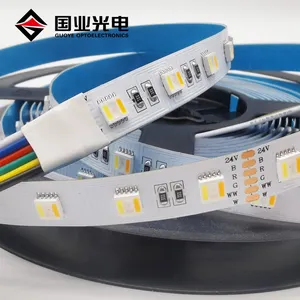 Factory SMD 5050 60leds RGBWCW 5 Colors in 1 leds 24V flexible rgb cct Led Strip
