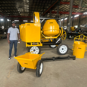 JH510L grand mélangeur à <span class=keywords><strong>béton</strong></span> à moteur diesel avec chariot et trémie ascendante - Product Image 2