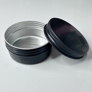 Boîte Métallique Ronde Noire et Argentée avec Couvercle Large pour Bougies, Contenant Cosmétique, Pot à Bougie en Aluminium et Boîte en Aluminium – Essai Gratuit - Product Image 4