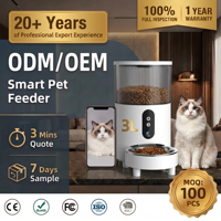 Comedero para Mascotas con Video HD 1080P, WiFi 5G, Control Remoto por Aplicación, Tazón de ABS, Cámara de 0.3MP, Accesorios para Mascotas de Lujo, Dispensador de Comida Grande de 3L