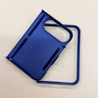 Coque de téléphone hybride PC TPU 2 en 1 avec rainures pour iPhone Duo, noire, avec rainurage