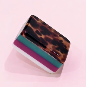 Custom 4-Layer Modern American <b>Mahjong</b> <b>Set</b> Acrylic Tiles Leopard Tortoise Print Design Luxury 1 Piece Sample - Product Image 1