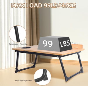 Bán Buôn Hiện Đại MDF Máy Tính Xách Tay Bàn Trắng Lười Biếng Xách Tay Có Thể Gập Lại Học Tập Máy Tính Xách Tay Giường Có Thể Điều Chỉnh Nền Tảng - Product Image 6