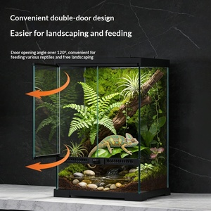 Террариум для рептилий: Стеклянный ландшафтный танк для гекконов, змей, крашеных ящериц, саламандр и других ползающих животных. Полный комплект для содержания рептилий. - Product Image 3