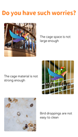 Cage à oiseaux pliable en fil de fer, design populaire, pour l'élevage des oiseaux, cage portable de haute qualité, grande cage pour oiseaux
