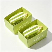 Boîte d'emballage écologique en carton blanc pour bâtonnets de crème glacée avec fenêtre transparente en PET pour les glaces et desserts, idéale pour les magasins et les plateaux alimentaires