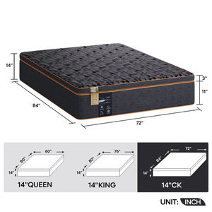 Đen Nén Giường Đôi Anh Chất Lượng Cao Đầy Đủ Nệm Trong Một Hộp Vua Đôi Túi Mùa Xuân Gel Bộ Nhớ Bọt Sang Trọng Nệm - Product Image 5