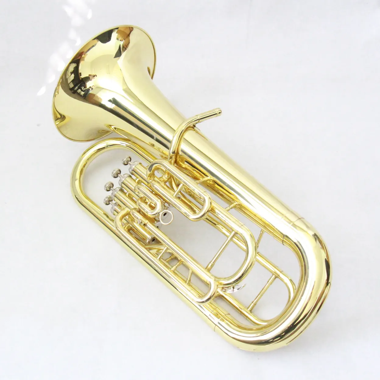 オーケストラ用トップグレード金管楽器金管楽器ボディゴールドラッカーeuphonium 4ピストンeuphonium