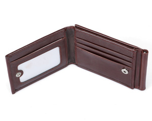 <span class=keywords><strong>Portafoglio</strong></span> Trifold in Pelle Cerata PU per <span class=keywords><strong>Uomo</strong></span>, Porta Carte di Credito con Bottone <span class=keywords><strong>a</strong></span> Pressione e Clip Portasoldi Interna - Product Image 5