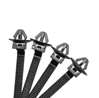 Attaches de câbles universelles pour voiture, attaches en nylon à fixation par poussée, attaches de câbles autobloquantes en plastique, attaches de câbles rapides