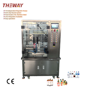 Machine de remplissage automatique à haute vitesse à 10 têtes avec pompe magnétique numérique pour applications d'eau pure, de bière, de <span class=keywords><strong>soda</strong></span> et de produits chimiques - Product Image 1