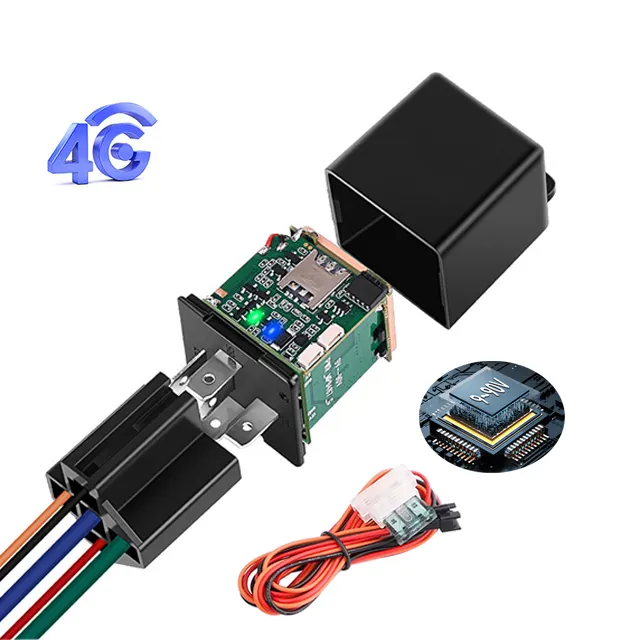 Desain Baru Kendaraan Tersembunyi GPS Locator ACC Deteksi Engin Shut Off Mini GPS Pelacakan Perangkat Relay Mobil Tracker 4G