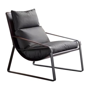 Chaise de patio extérieure Xikai en alliage d'aluminium, design contemporain imperméable pour villa, balcon, mobilier de loisirs - Product Image 2