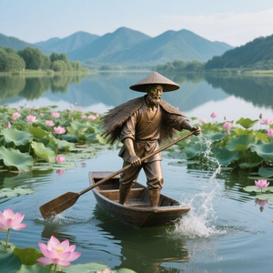 <span class=keywords><strong>Escultura</strong></span> <span class=keywords><strong>de</strong></span> tamaño natural hecha a medida para exteriores Estatua <span class=keywords><strong>de</strong></span> <span class=keywords><strong>pescador</strong></span> <span class=keywords><strong>de</strong></span> bronce fundido - Product Image 4