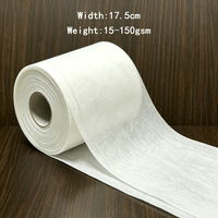 Rouleau de tissu non tissé en polypropylène 100% PP, 17,5 cm, 25 g/m², imperméable, en graphène, matière meltblown, pour masques N95 BFE