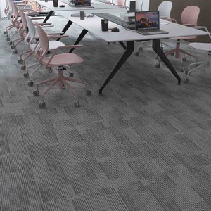 Thương mại vuông Thảm 50x50 PVC ủng hộ <span class=keywords><strong>underlay</strong></span> sàn phòng ngủ sang trọng văn phòng Nylon gạch thảm - Product Image 4