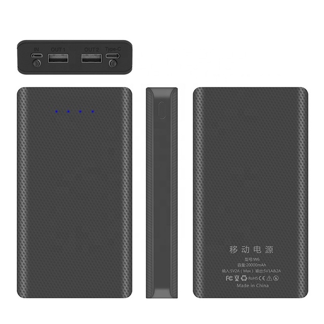 Wintai-Tech China LED Battery Case Powerbank With 2 USB and 1 Type C  Solderless 6 Cell 18650 Battery Case