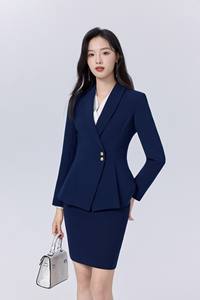 Traje de Mujer <span class=keywords><strong>para</strong></span> Recepción de Hotel, Uniforme Profesional de Oficina <span class=keywords><strong>para</strong></span> Gerente, Otoño Invierno, Suministro de Fábrica OEM ODM, Venta al Por Mayor - Product Image 3