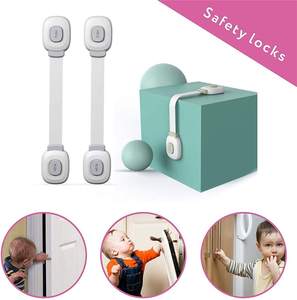 Serrures de sécurité pour bébé, lot de 6 serrures de sécurité pour armoires, avec attaches adhésives réglables, pour tiroirs, réfrigérateur, toilettes, 2023 - Product Image 3