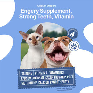 Suplemen cair nutrisi kesehatan hewan peliharaan dengan kalsium & Taruine untuk meningkatkan energi dalam OEM/ODM tetesan cairan - Product Image 4