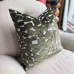 Fodera per cuscino decorativa di lusso in <span class=keywords><strong>velluto</strong></span> tagliato verde, vendita diretta dalla fabbrica del designer - Product Image 1