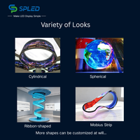Módulo LED Flexible para Interiores, Pantalla LED Cilíndrica, Pantalla LED Circular Curva P2.5