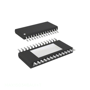 MAX15034BAUI+T ชิ้นส่วนอิเล็กทรอนิกส์สำหรับการจัดการพลังงาน (PMIC) วงจรรวม ตัวแทนจำหน่ายอย่างเป็นทางการ ไอซี ควบคุมแรงดันไฟฟ้าแบบบัค 28TSSOP - Product Image 1