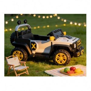 Children's Electric Ride-On Car 4-<b>Wheel</b> Dual 390 Motor 12V7Ah Battery App Panel MP3 Light Flash 2-4 Years <b>Plastic</b> Comfort Drive - Product Image 5