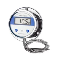 Termometer Suhu Digital PT100 dengan Sensor Layar LCD -50-200C SS304 Probe Bimetalik M27*2 WST-491 8mm*150mm