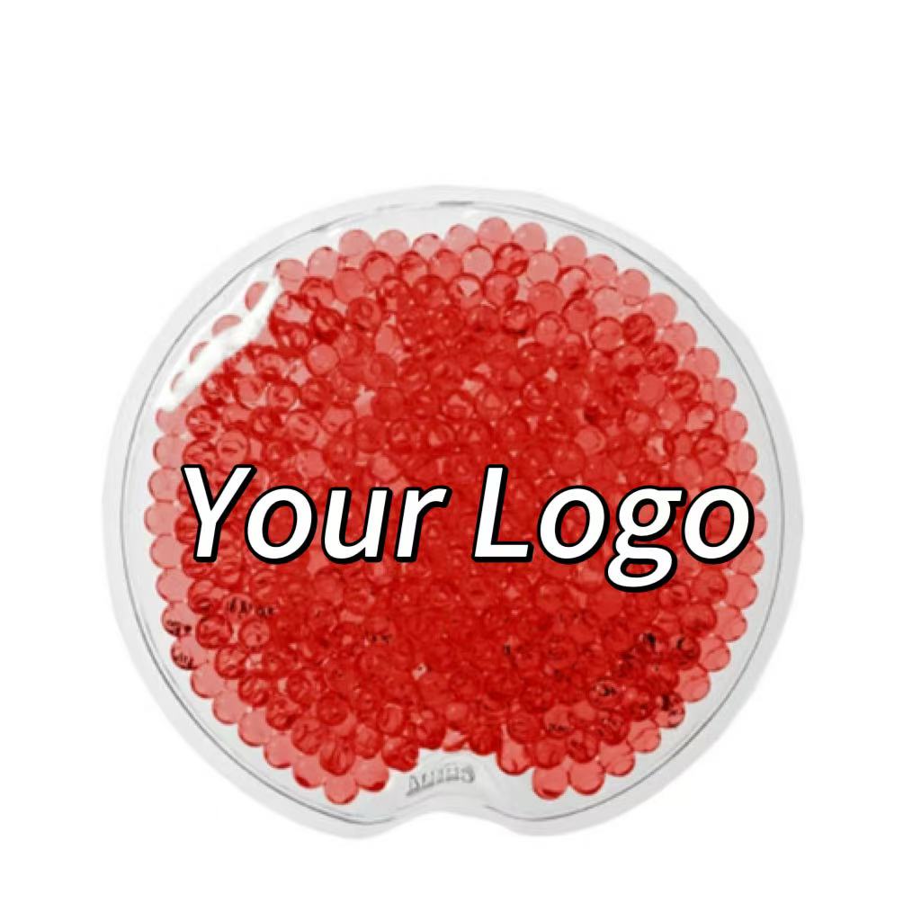 Branded Logo Aqua Pearls Round Gel Ice Pack, Round Hot Cold Pack Water Beads Ice Pack