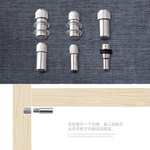 Soporte de estantería de resonancia M6 M8 M9 de acero al carbono para armario, soporte de partición para estantería de madera, divisor interior - Product Image 1