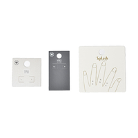 Emballage de carte d'entretien de bijoux en relief d'affichage privé personnalisé porte-collier en papier cartes de boucles d'oreilles en carton