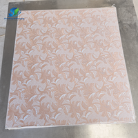 Matériau de construction écologique en PVC laminé 603x603mm pour la décoration des plafonds et des murs intérieurs des hôpitaux et des écoles, finition lisse
