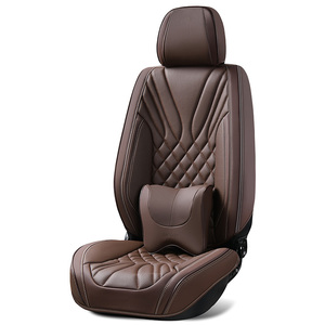 Housse universelle imperméable confortable de luxe populaire siège voiture cuir bleu profond jaune housse de siège de voiture ensemble de coussins - Product Image 3