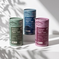 Emballage en tube de papier biodégradable pour les friandises et compléments alimentaires pour chiens et chats, cylindre en carton personnalisé avec logo