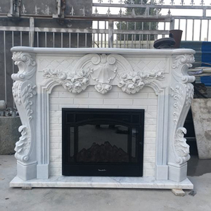 <span class=keywords><strong>De</strong></span> mármol blanco decoración <span class=keywords><strong>de</strong></span> chimenea moderna rodea - Product Image 3