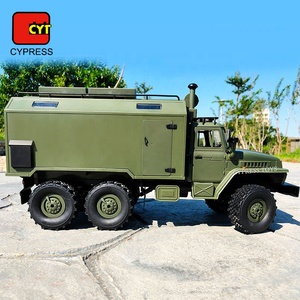 2.4GHz 6wd RC quân sự xe tải đài phát thanh điều khiển từ xa Xe đồ chơi sở thích cho cậu bé Đồ chơi - Product Image 2